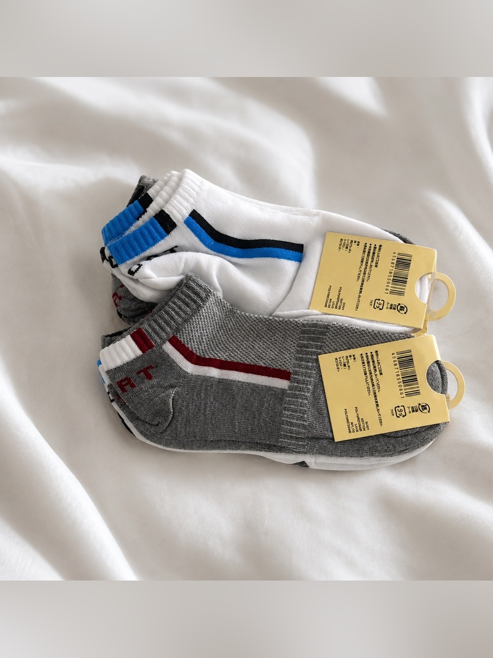 10 pairs Men's Athletic Socks Pack - Gray, White, and Blue